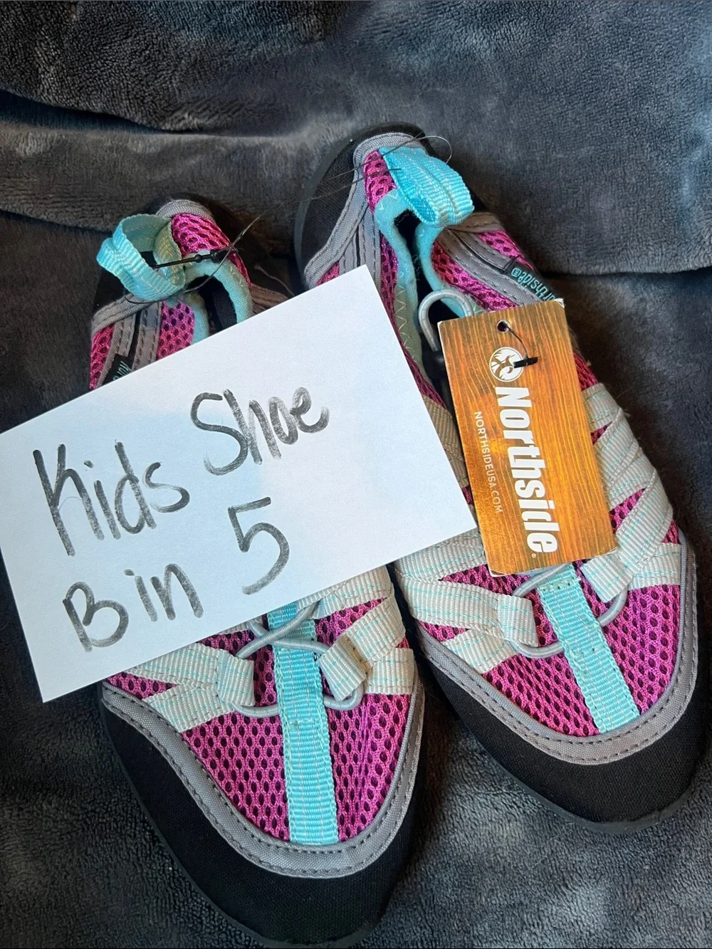 Northside Kids Pink and Aqua Slip-On Water Shoes